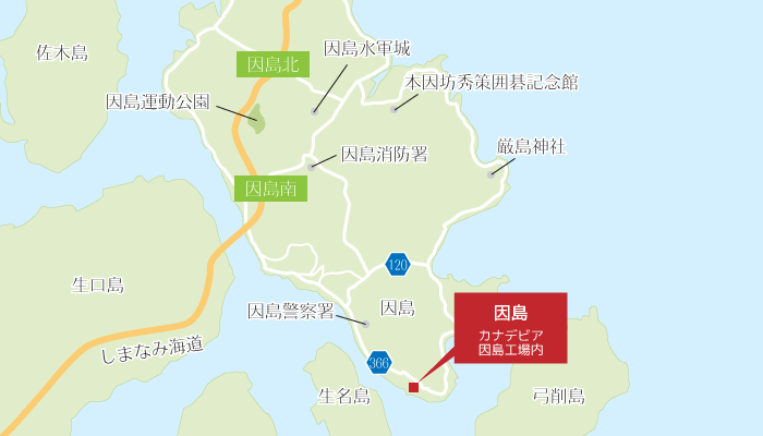 因島 地図